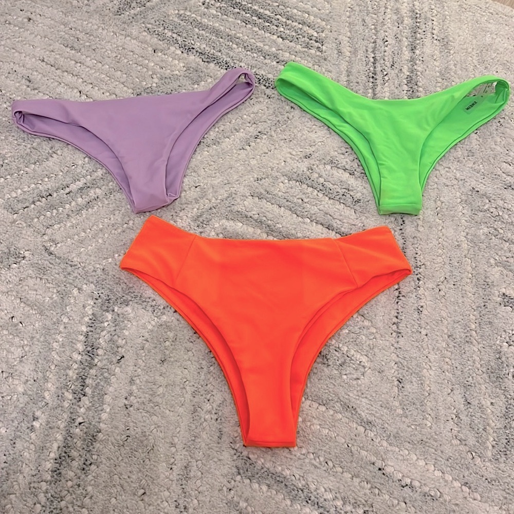 Set of three bikini bottoms
